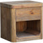 Keiichi Sleeping Reclaimed Pine 1 Drawer Bedside Table House of Isabella UK