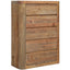 Keiichi Sleeping Reclaimed Pine Tall Chest of Drawers House of Isabella UK