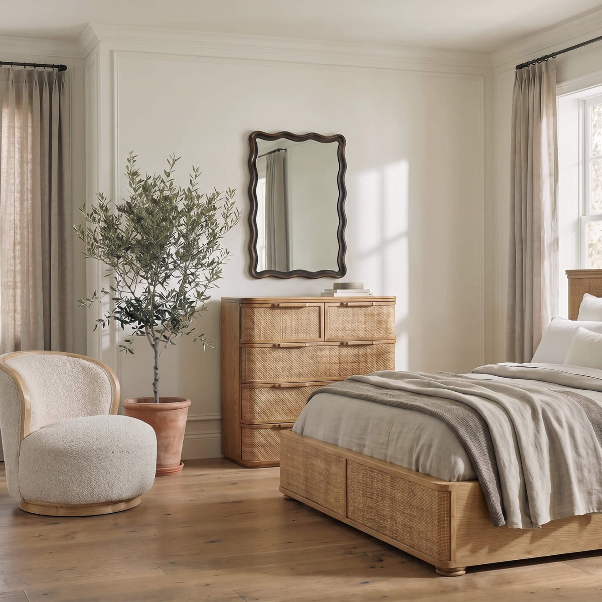 Keiichi Sleeping Saintbury 5 Drawer Chest of Drawers House of Isabella UK