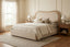 Keiichi Sleeping Sandford Curved Upholstered Bed - King Size House of Isabella UK