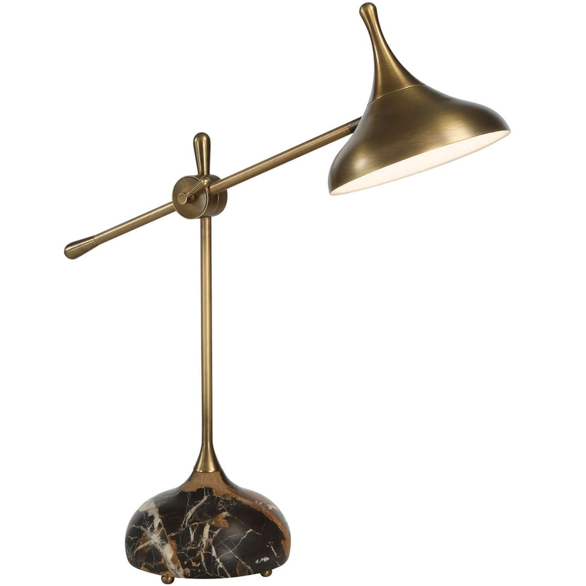 Kiss Adjustable Arm Desk Lamp in Michelangelo Marble