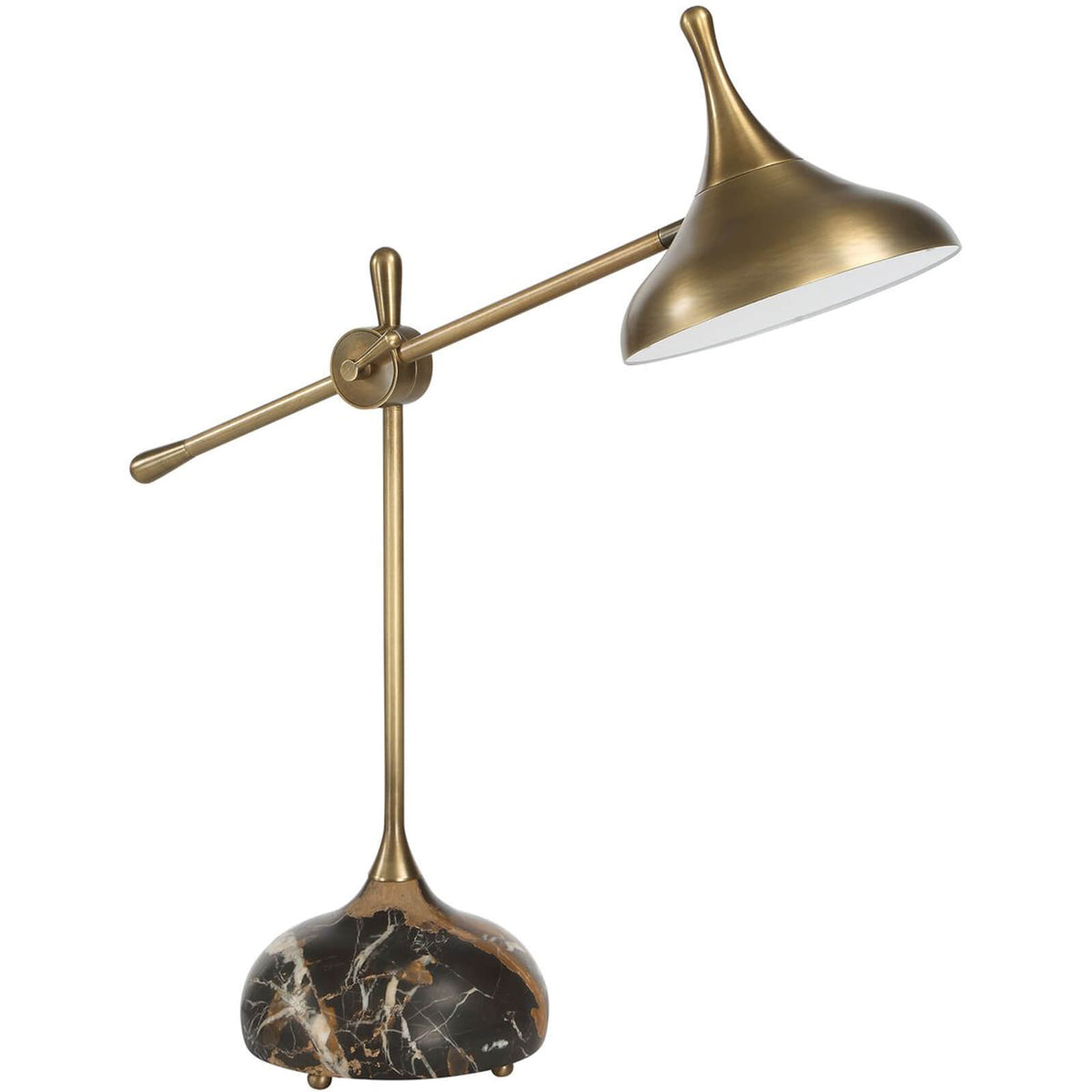 Kiss Adjustable Arm Desk Lamp in Michelangelo Marble