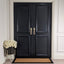 Kyla Large Black Border Natural Double Width Doormat