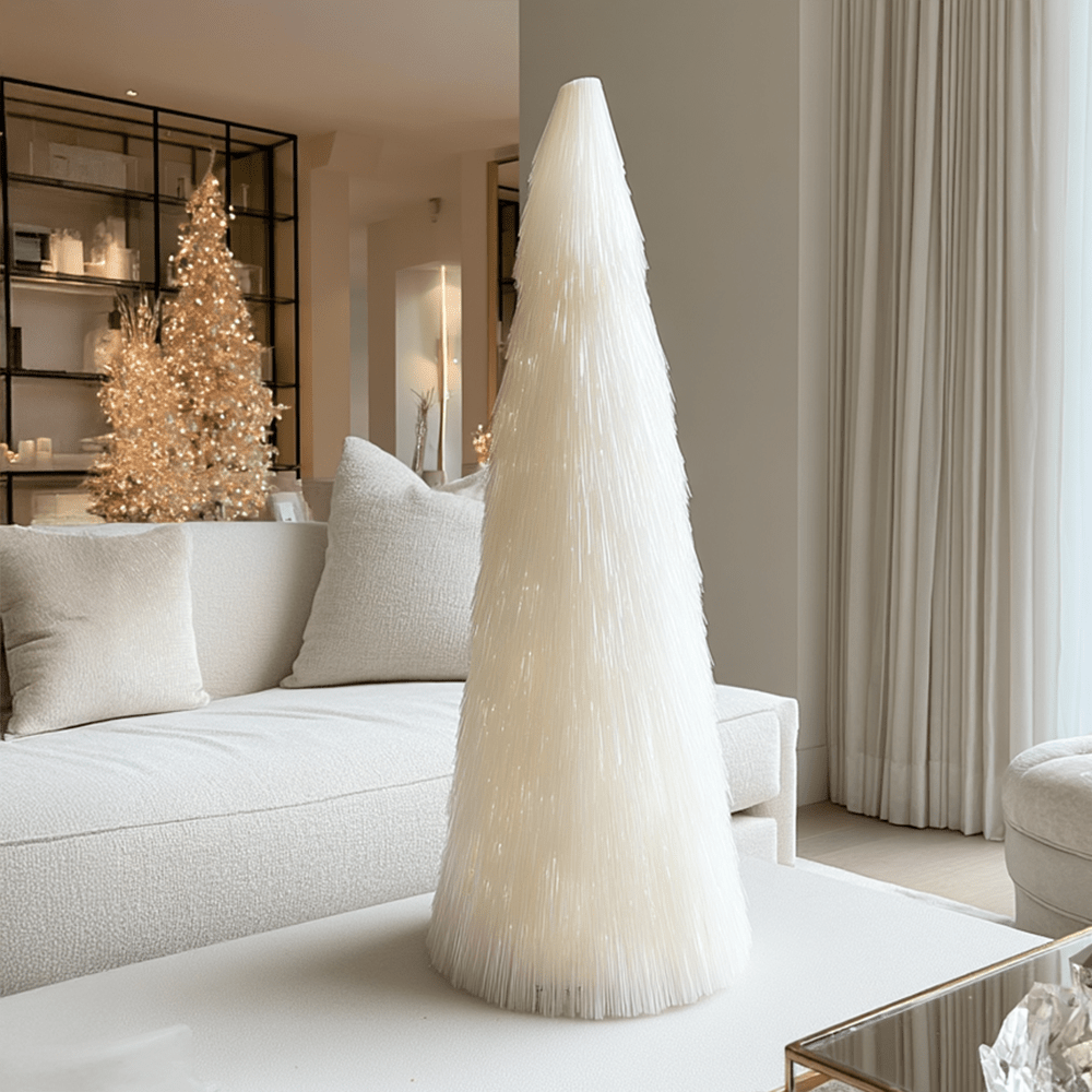 Large White Decorative Christmas Tree Ornament