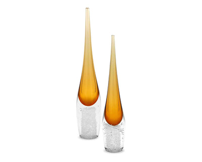 Liang & Eimil Accessories Ellis Crystal Amber Vase - Small House of Isabella UK