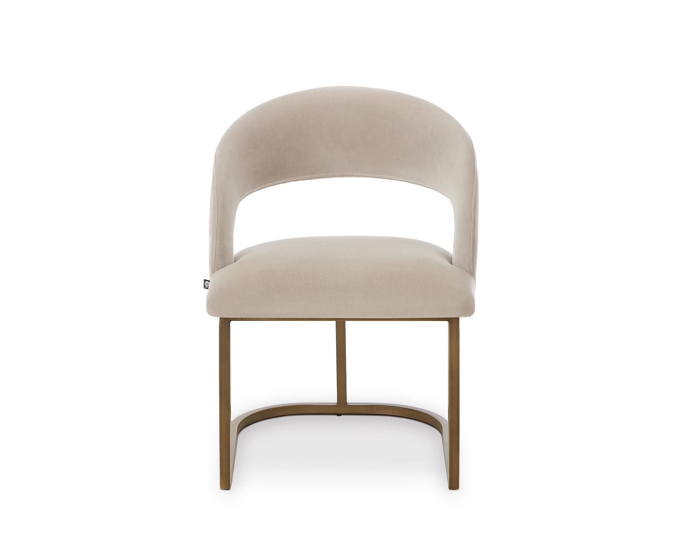 Liang & Eimil Dining Alfie Dining Chair (Crib5) - Megan Pebble & Bronze Steel House of Isabella UK