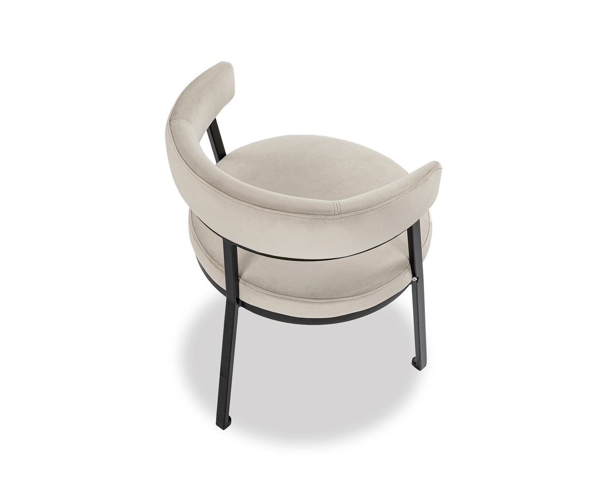 Bonnet Dinning Chair - Kater Light Grey | OUTLET.