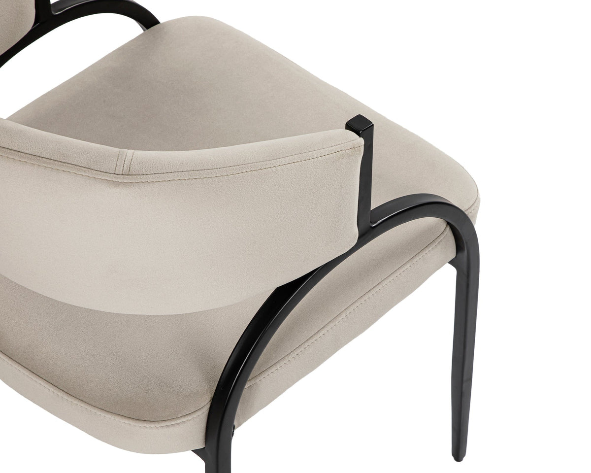 Bonnet Dinning Chair - Kater Light Grey | OUTLET.
