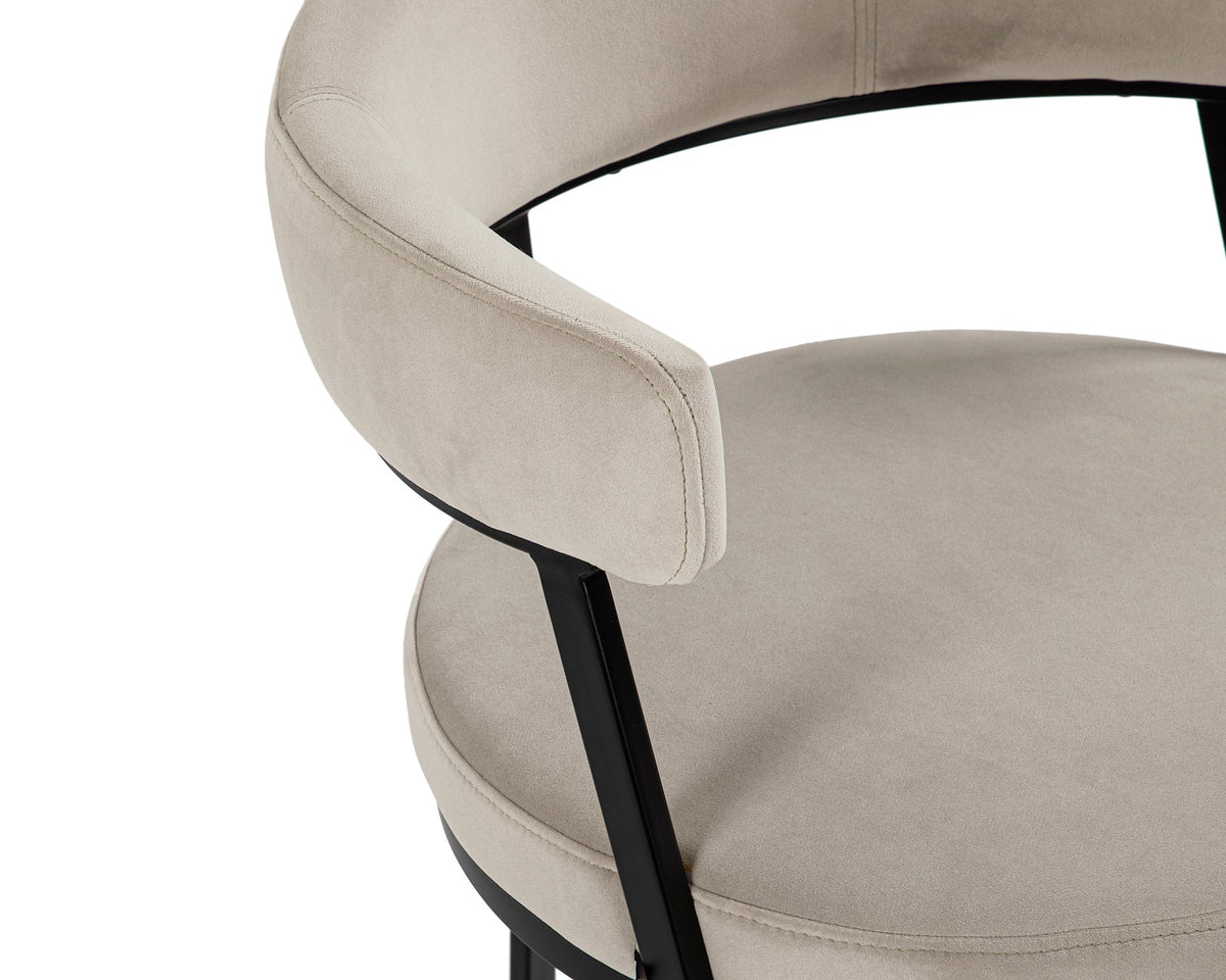 Bonnet Dinning Chair - Kater Light Grey | OUTLET.
