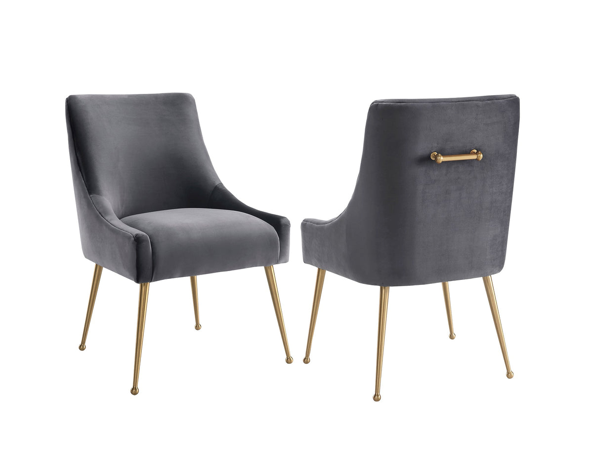 Cohen Dining Chair - Night Grey Velvet | OUTLET.