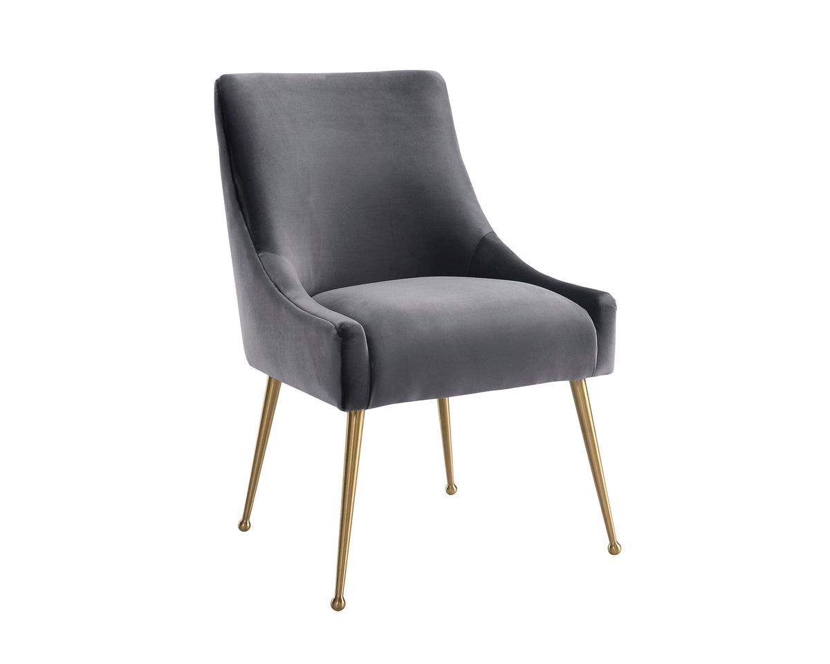 Cohen Dining Chair - Night Grey Velvet | OUTLET.