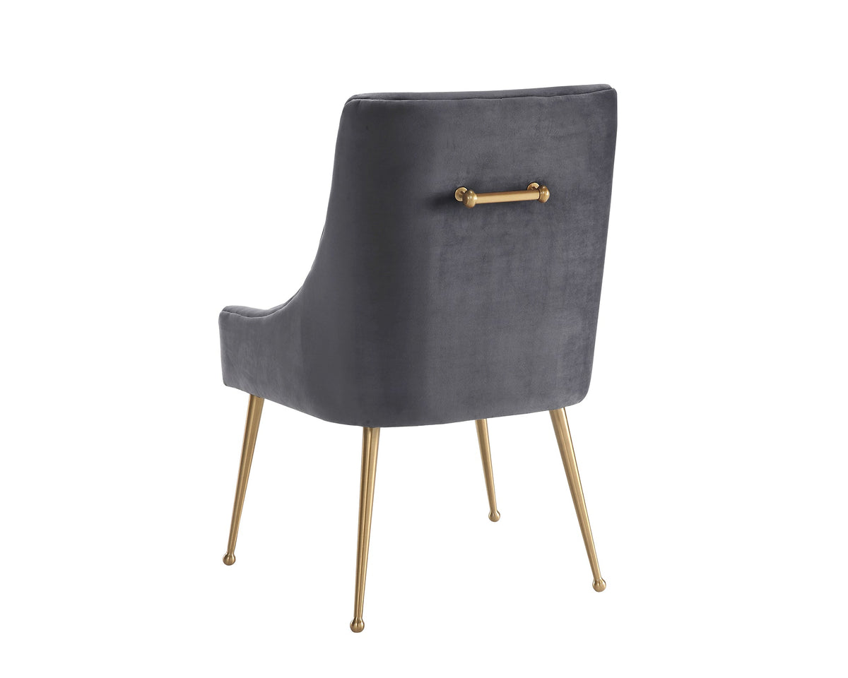 Cohen Dining Chair - Night Grey Velvet | OUTLET.