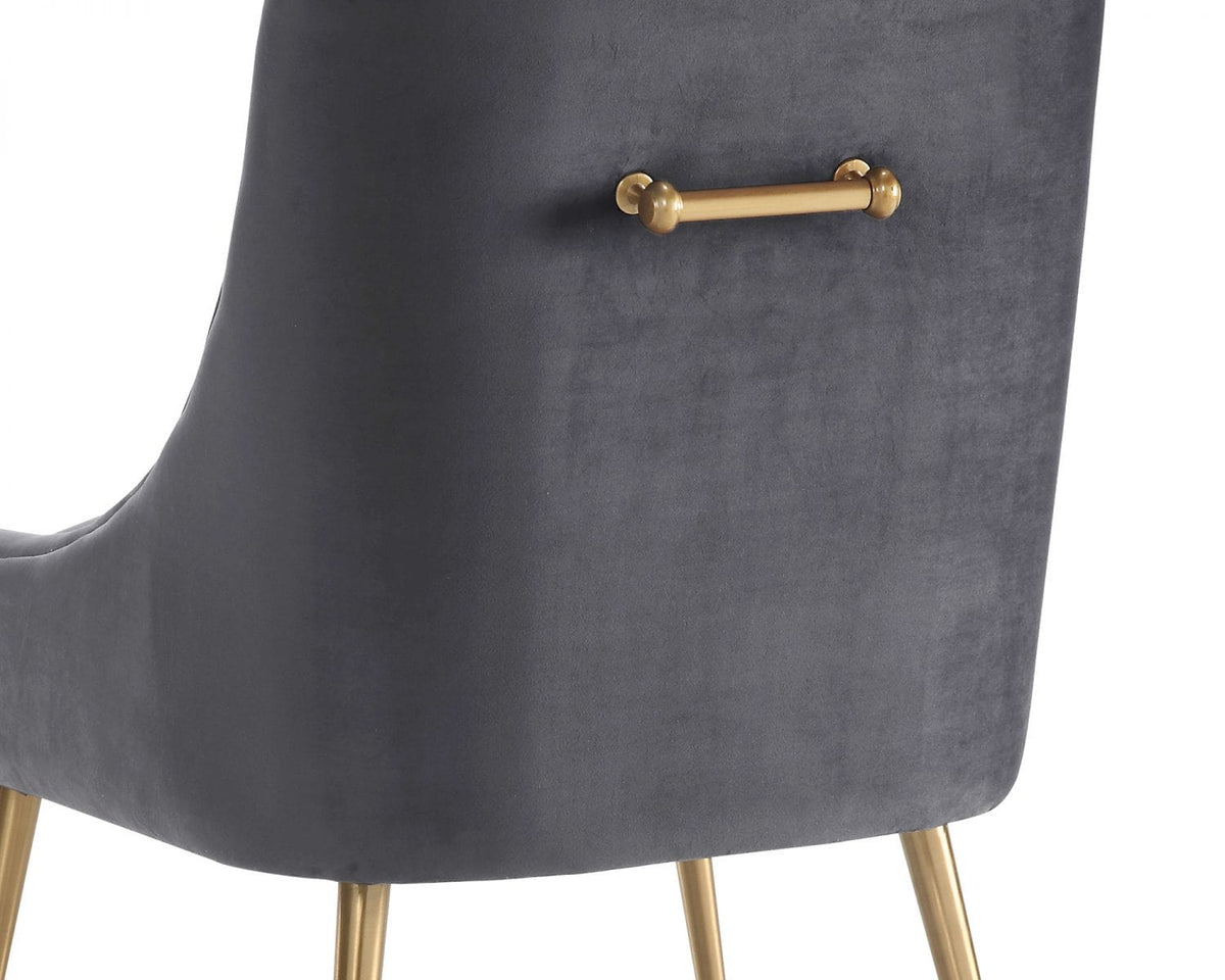 Cohen Dining Chair - Night Grey Velvet | OUTLET.