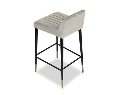 Liang & Eimil Dining Coltrane Counter Stool (GV-BST-100) - Megan Light Grey House of Isabella UK