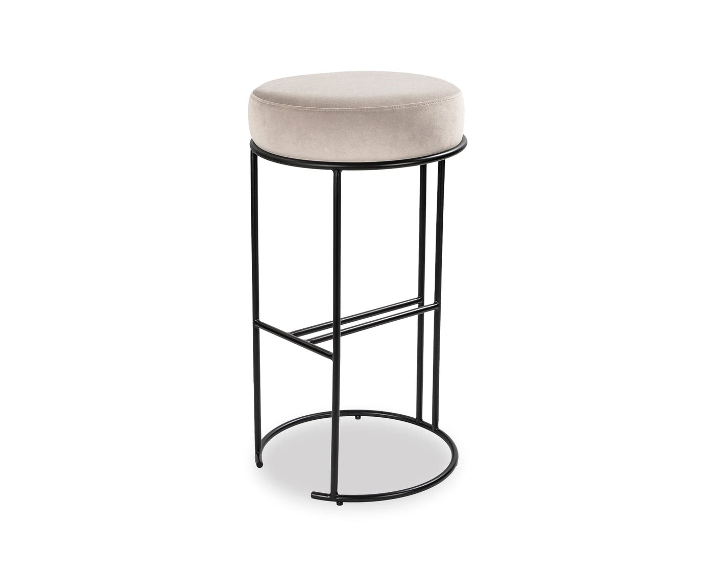 Liang & Eimil Dining Compti Bar Stool - Kaster Light Grey House of Isabella UK