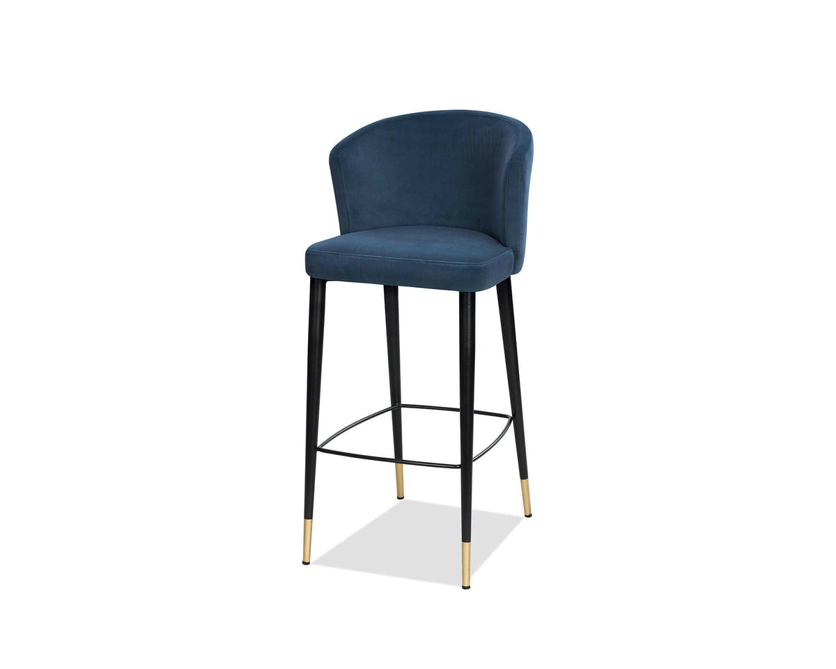 Elica Barstool Gainsborough Cobalt Blue Velvet | OUTLET.