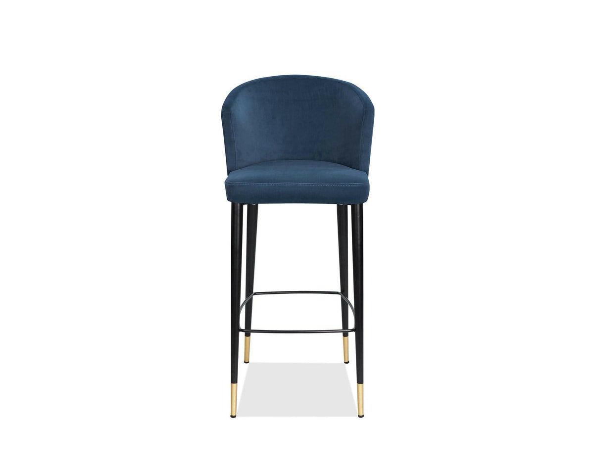 Elica Barstool Gainsborough Cobalt Blue Velvet | OUTLET.