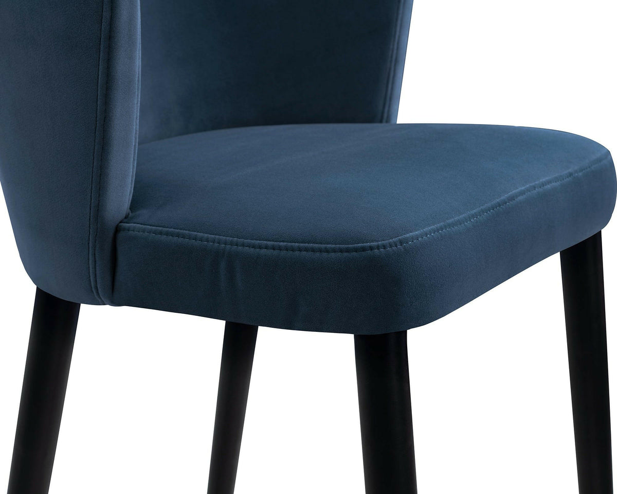 Elica Barstool Gainsborough Cobalt Blue Velvet | OUTLET.