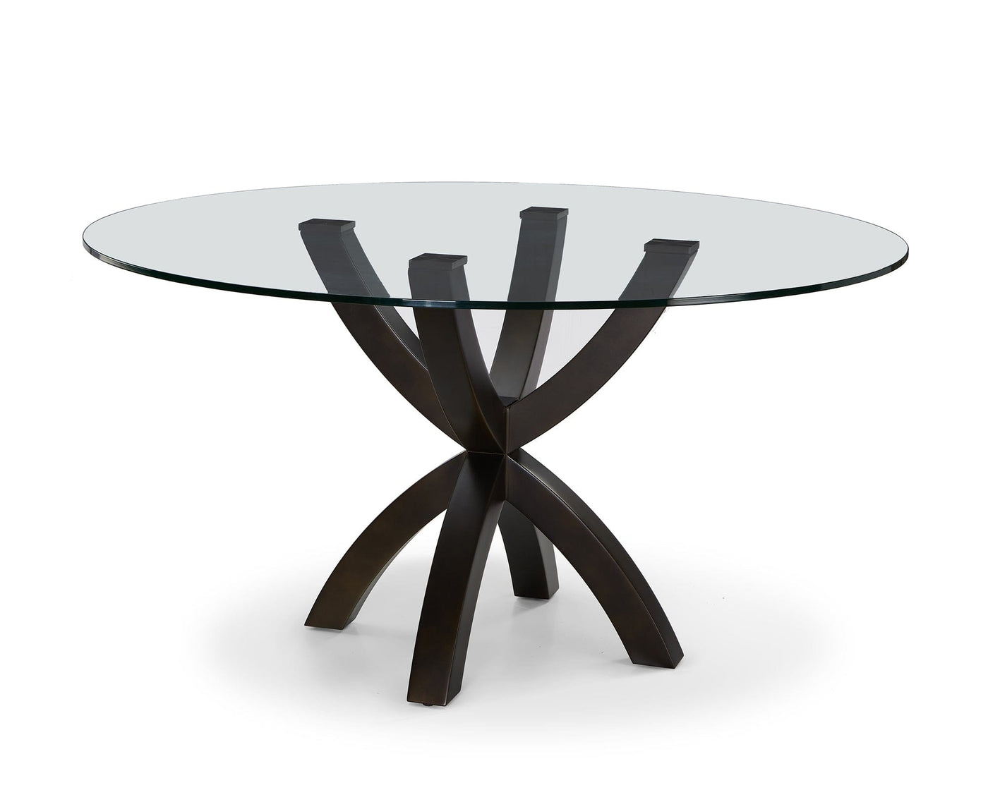 Liang & Eimil Dining Malone Dining Table - Industrial Brown/Glass House of Isabella UK