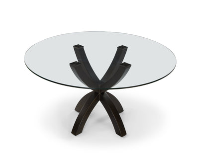 Liang & Eimil Dining Malone Dining Table - Industrial Brown/Glass House of Isabella UK