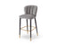 Liang & Eimil Dining Maya Bar Stool (Crib5) - Megan Grey & Brushed Brass House of Isabella UK