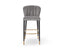 Liang & Eimil Dining Maya Bar Stool (Crib5) - Megan Grey & Brushed Brass House of Isabella UK