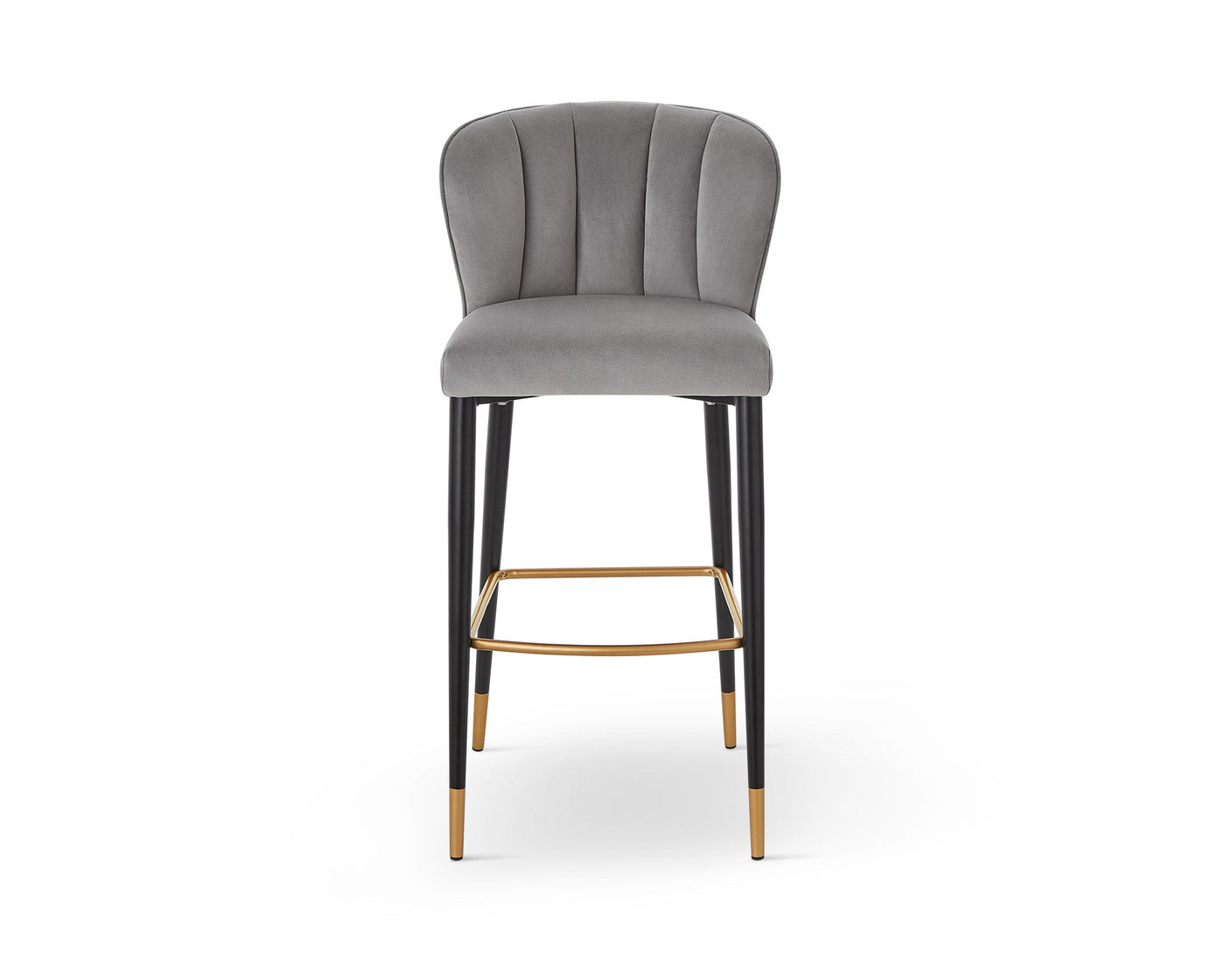 Liang & Eimil Dining Maya Bar Stool (Crib5) - Megan Grey & Brushed Brass House of Isabella UK