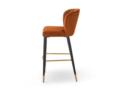 Liang & Eimil Dining Maya Bar Stool (Crib5) - Megan Oxide & Brushed Brass House of Isabella UK