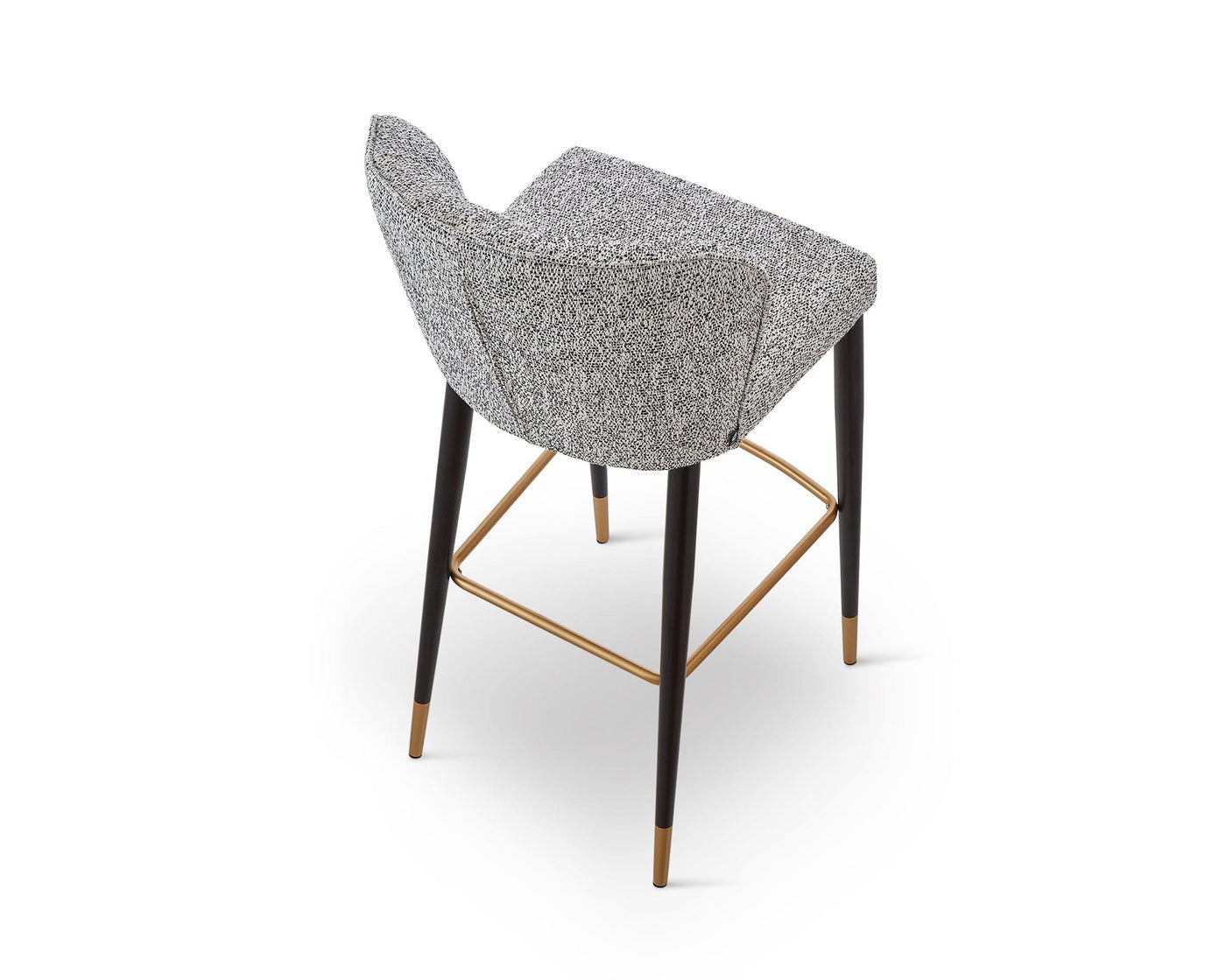 Liang & Eimil Dining Maya Bar Stool (Crib5) - Talbot Freckle & Brushed Brass House of Isabella UK