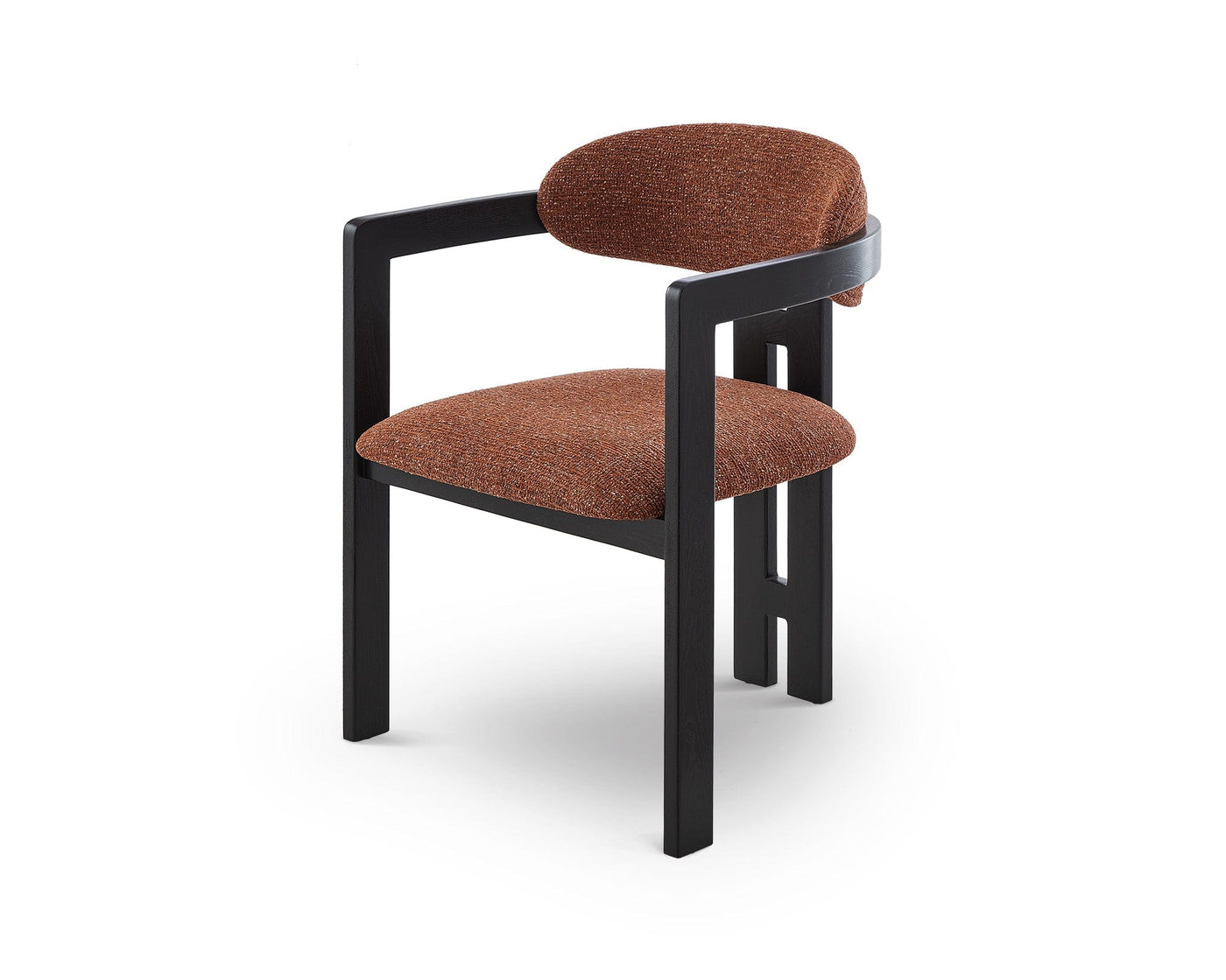 Liang & Eimil Dining Neo Dining Chair (Crib5) - Bari Chestnut Red & Matt Black House of Isabella UK