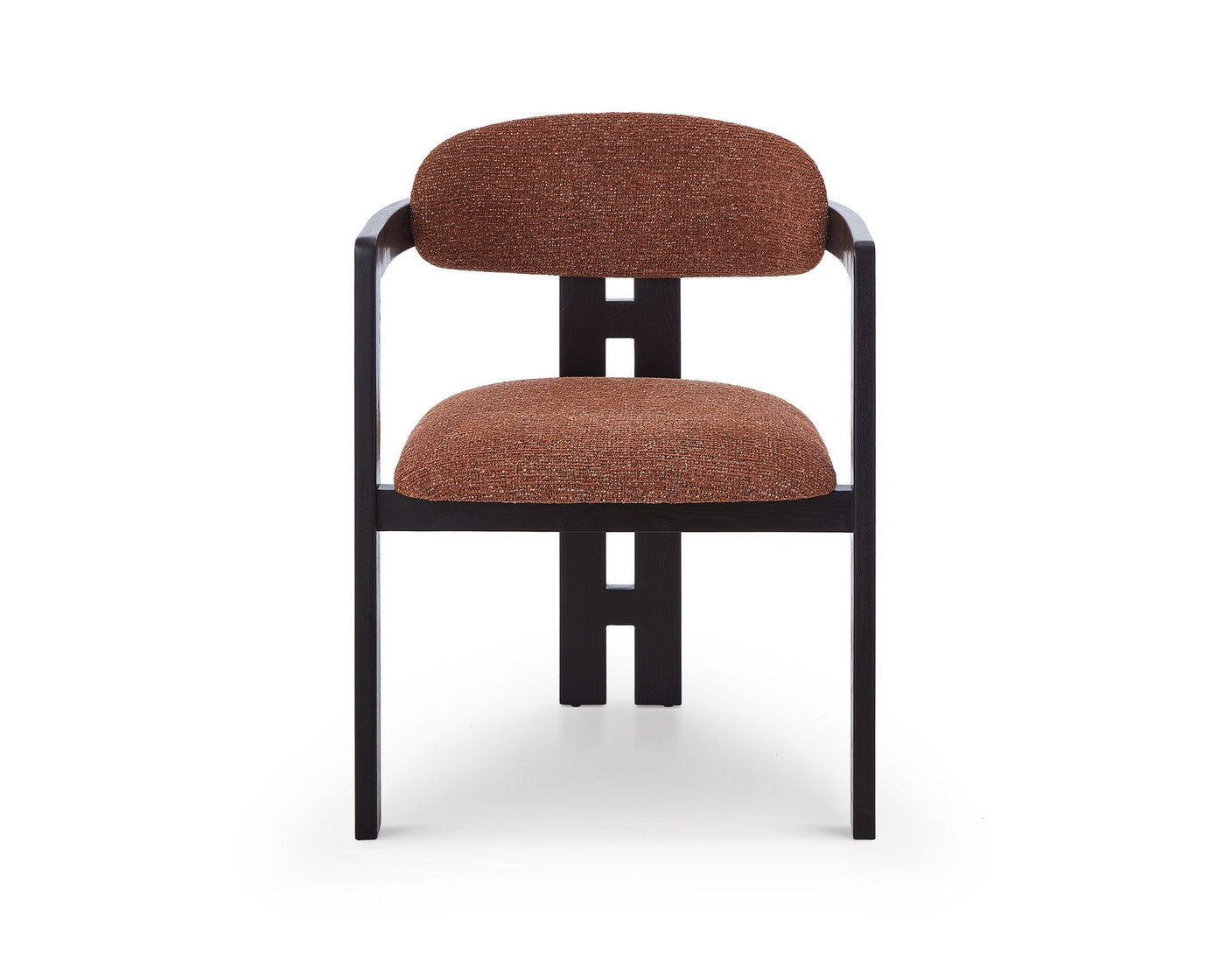 Liang & Eimil Dining Neo Dining Chair (Crib5) - Bari Chestnut Red & Matt Black House of Isabella UK