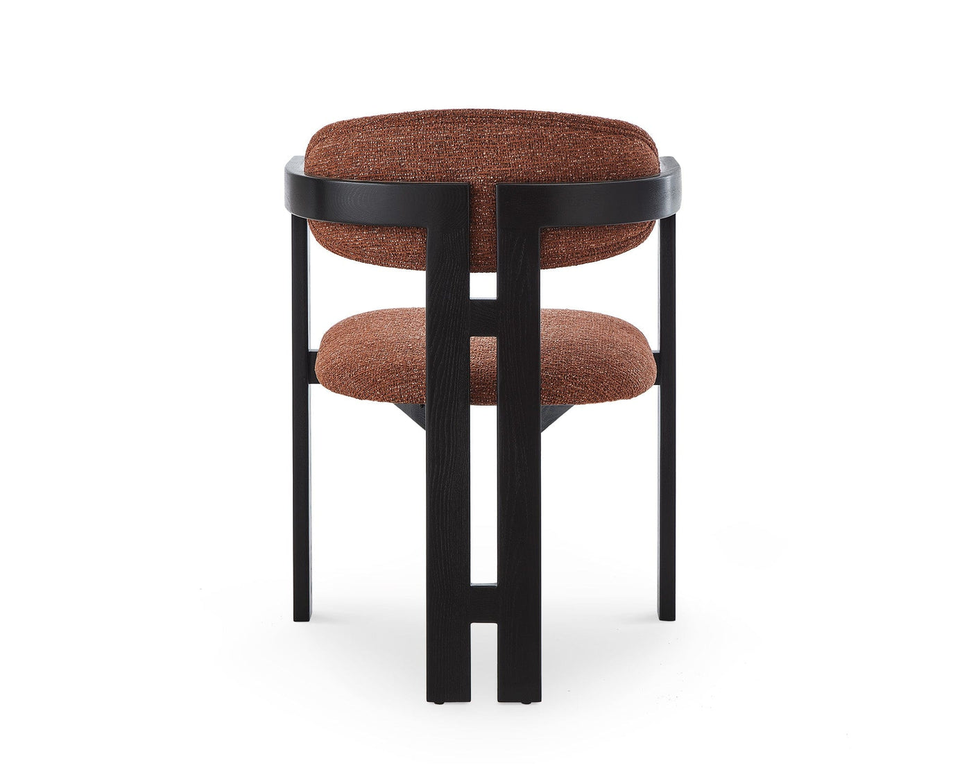 Liang & Eimil Dining Neo Dining Chair (Crib5) - Bari Chestnut Red & Matt Black House of Isabella UK