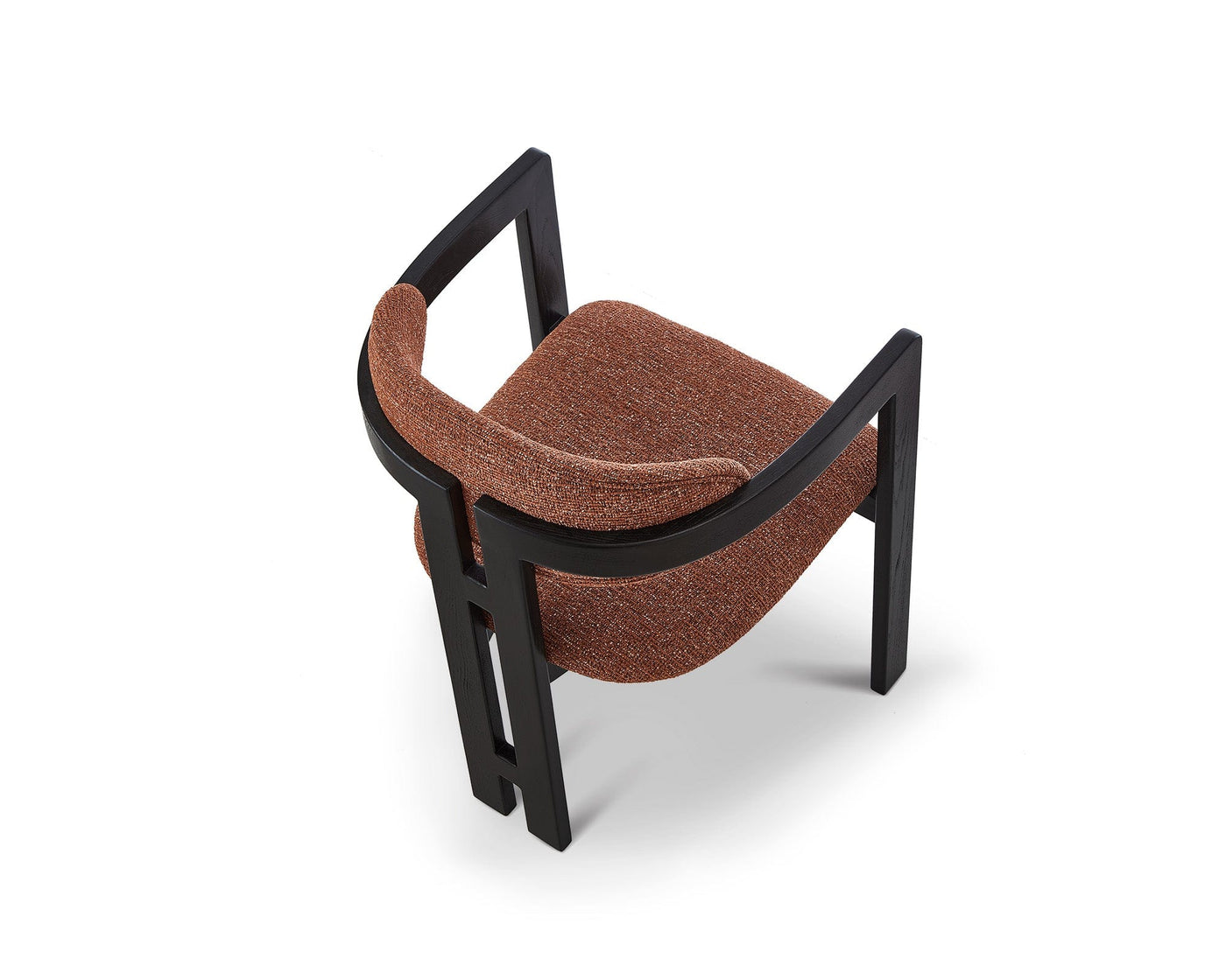 Liang & Eimil Dining Neo Dining Chair (Crib5) - Bari Chestnut Red & Matt Black House of Isabella UK