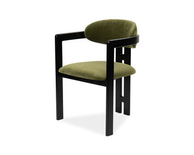 Liang & Eimil Dining Neo Dining Chair (Crib5) - Kaster II Olive & Matt Black House of Isabella UK