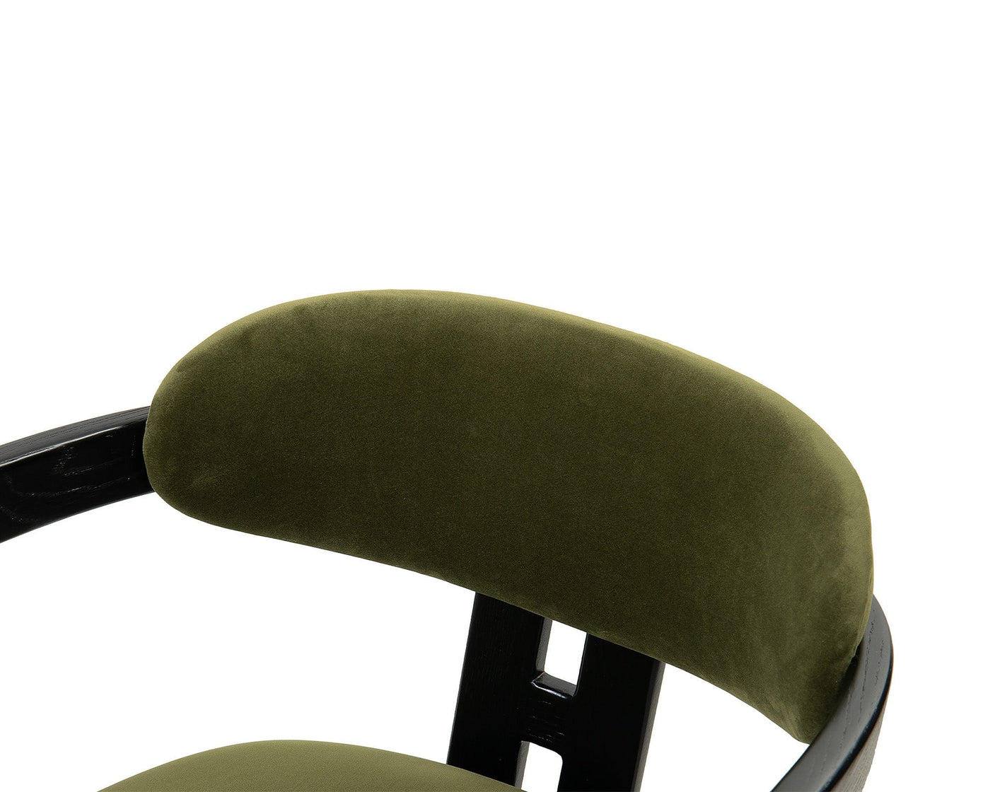 Liang & Eimil Dining Neo Dining Chair (Crib5) - Kaster II Olive & Matt Black House of Isabella UK