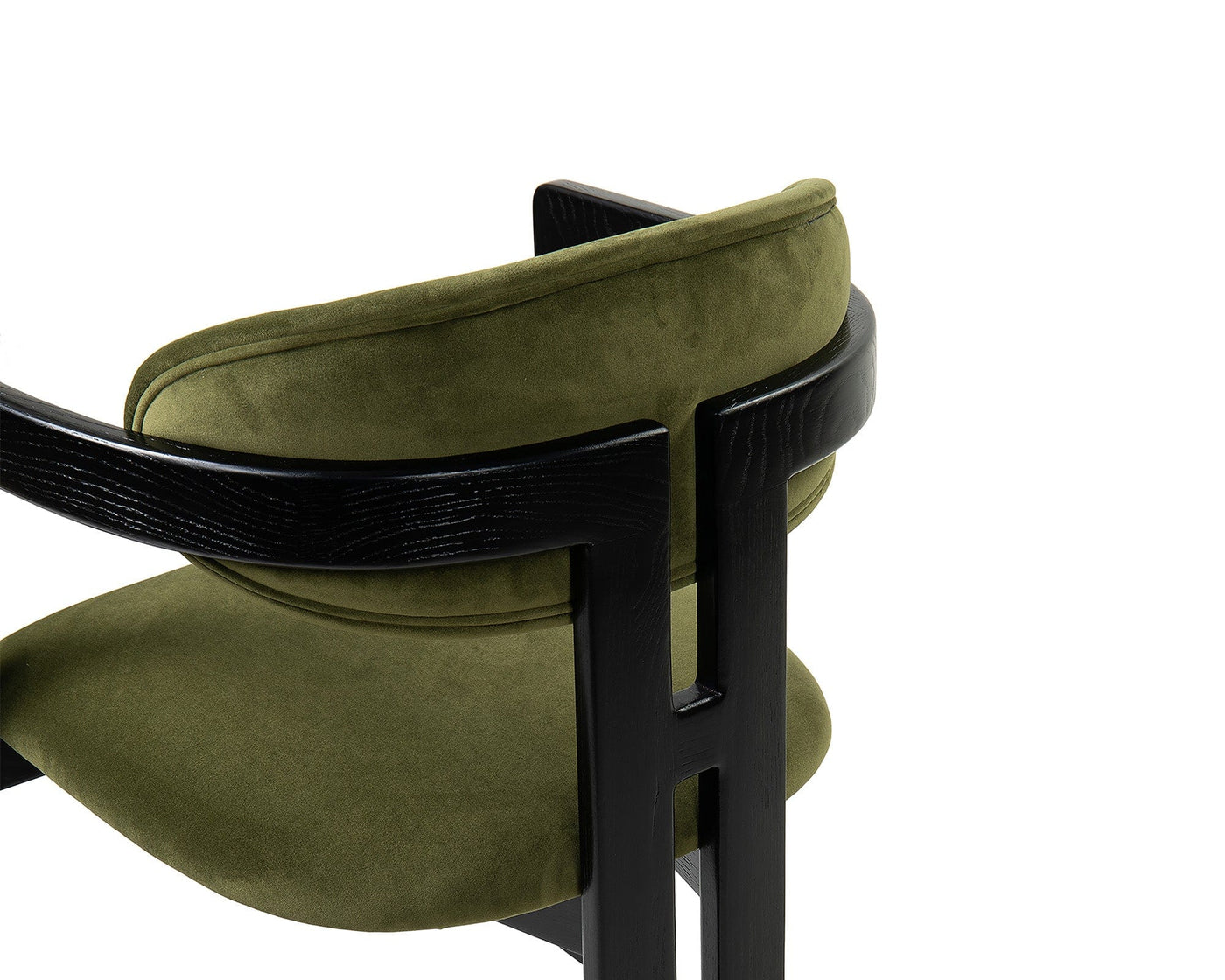 Liang & Eimil Dining Neo Dining Chair (Crib5) - Kaster II Olive & Matt Black House of Isabella UK