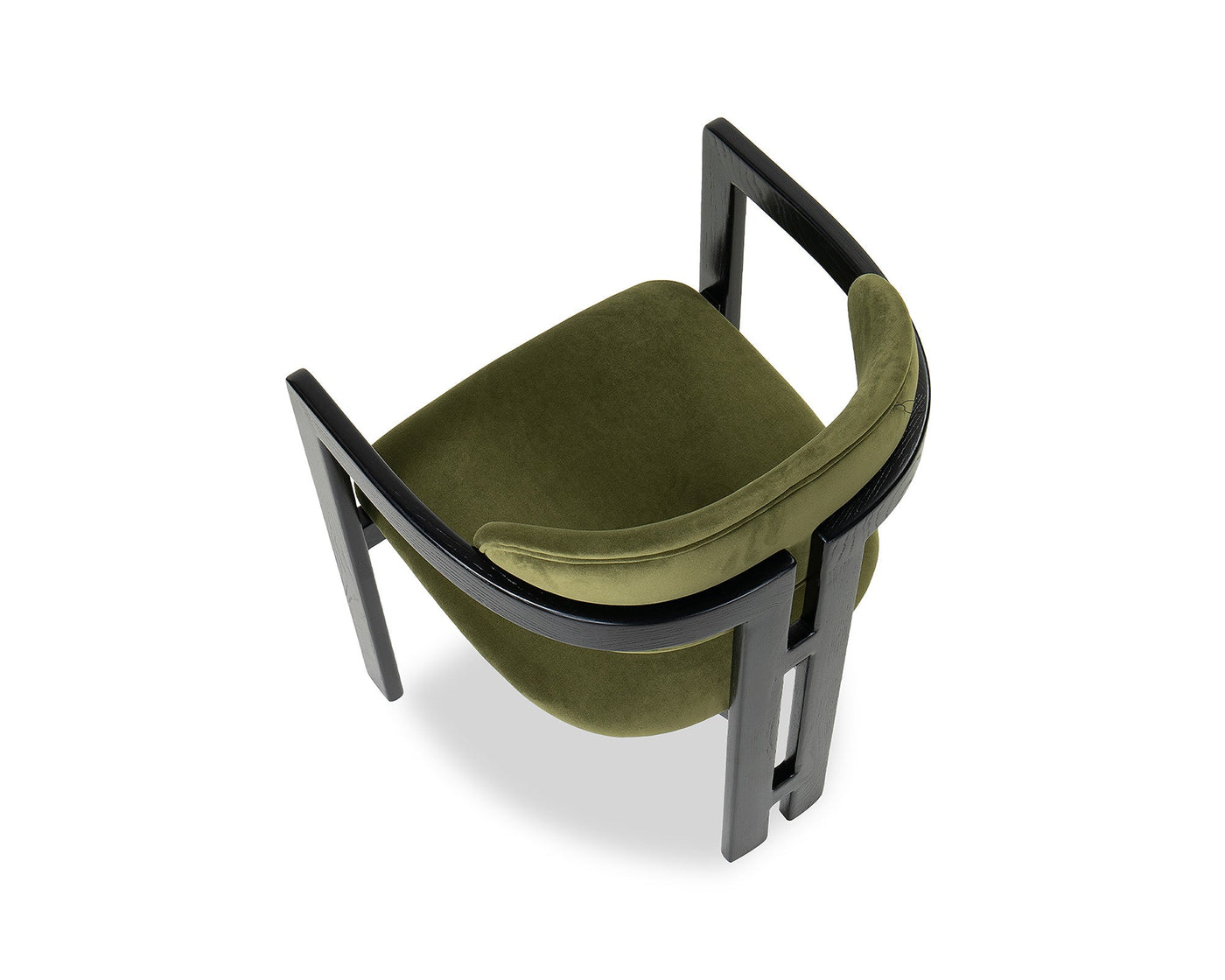 Liang & Eimil Dining Neo Dining Chair (Crib5) - Kaster II Olive & Matt Black House of Isabella UK