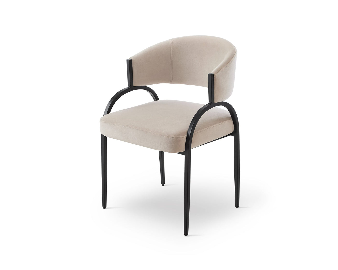 Liang & Eimil Dining Pavilion Dining Chair (Crib5) - Megan Pebble & Matt Black House of Isabella UK