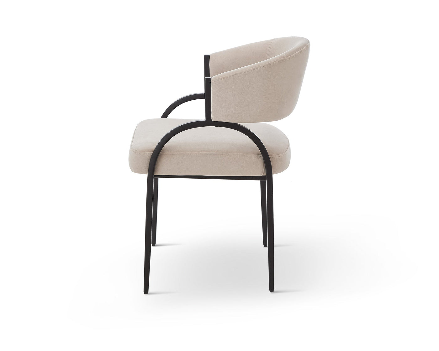 Liang & Eimil Dining Pavilion Dining Chair (Crib5) - Megan Pebble & Matt Black House of Isabella UK