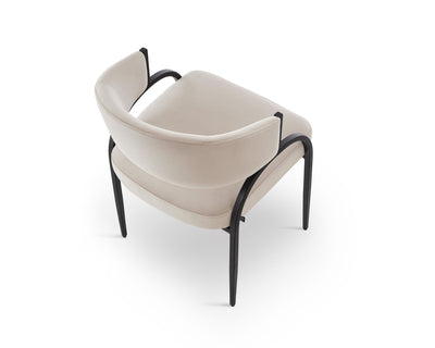 Liang & Eimil Dining Pavilion Dining Chair (Crib5) - Megan Pebble & Matt Black House of Isabella UK