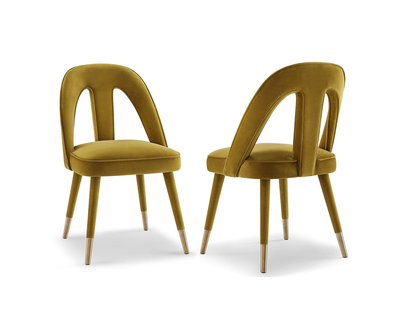 Liang & Eimil Dining Pigalle Dining Chair - Kaster II Mustard Velvet House of Isabella UK