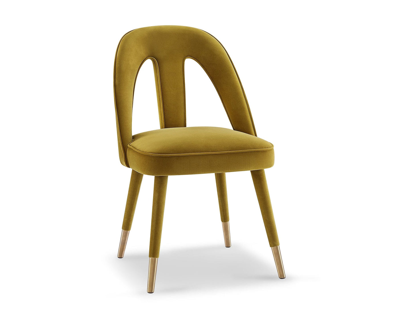 Liang & Eimil Dining Pigalle Dining Chair - Kaster II Mustard Velvet House of Isabella UK