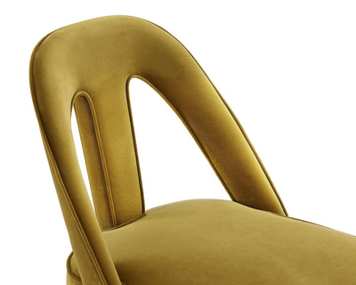 Liang & Eimil Dining Pigalle Dining Chair - Kaster II Mustard Velvet House of Isabella UK