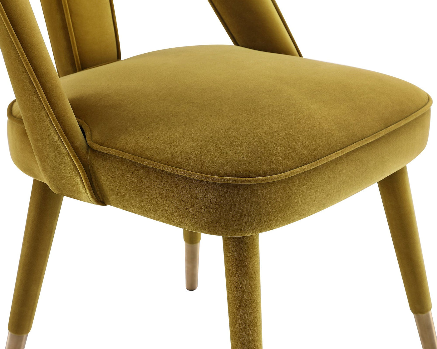 Liang & Eimil Dining Pigalle Dining Chair - Kaster II Mustard Velvet House of Isabella UK