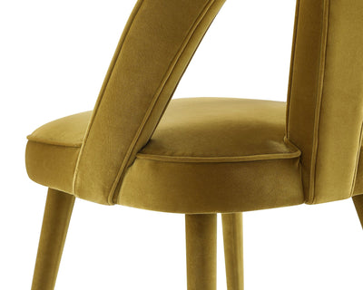 Liang & Eimil Dining Pigalle Dining Chair - Kaster II Mustard Velvet House of Isabella UK