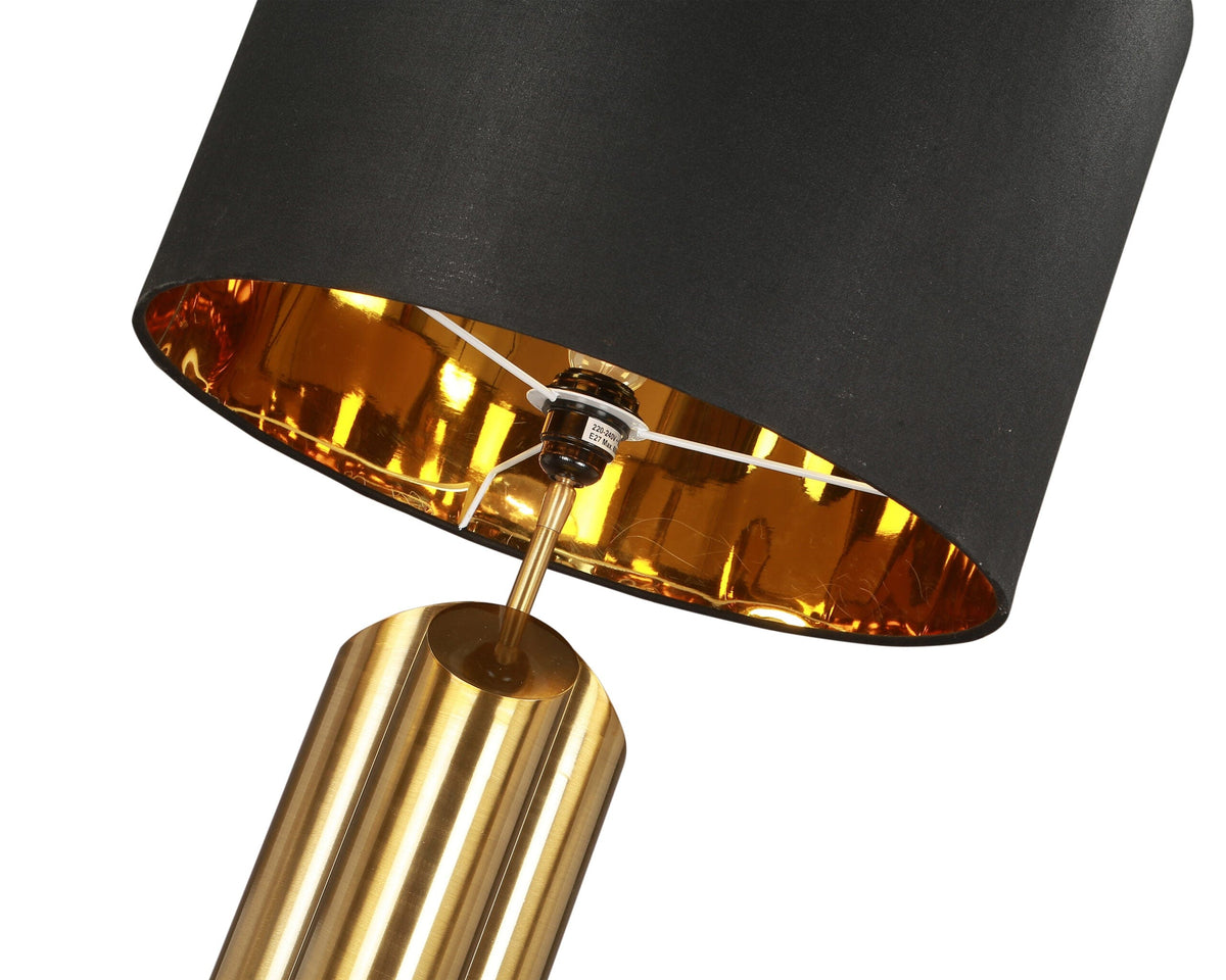 Obelisk Table Lamp - Brushed Brass & Black ( SCRATCHES )| OUTLET.