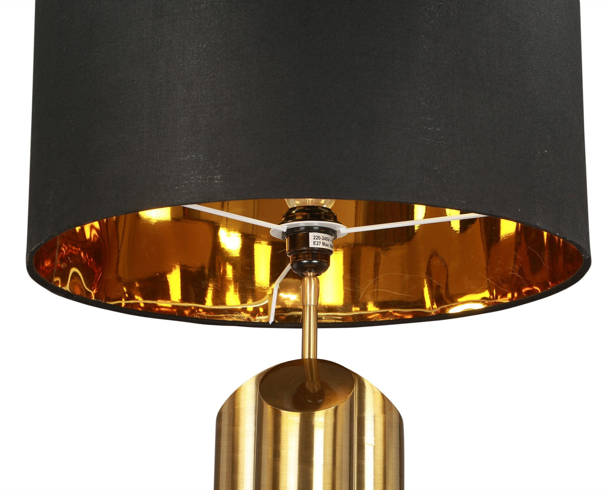 Obelisk Table Lamp - Brushed Brass & Black ( SCRATCHES )| OUTLET.