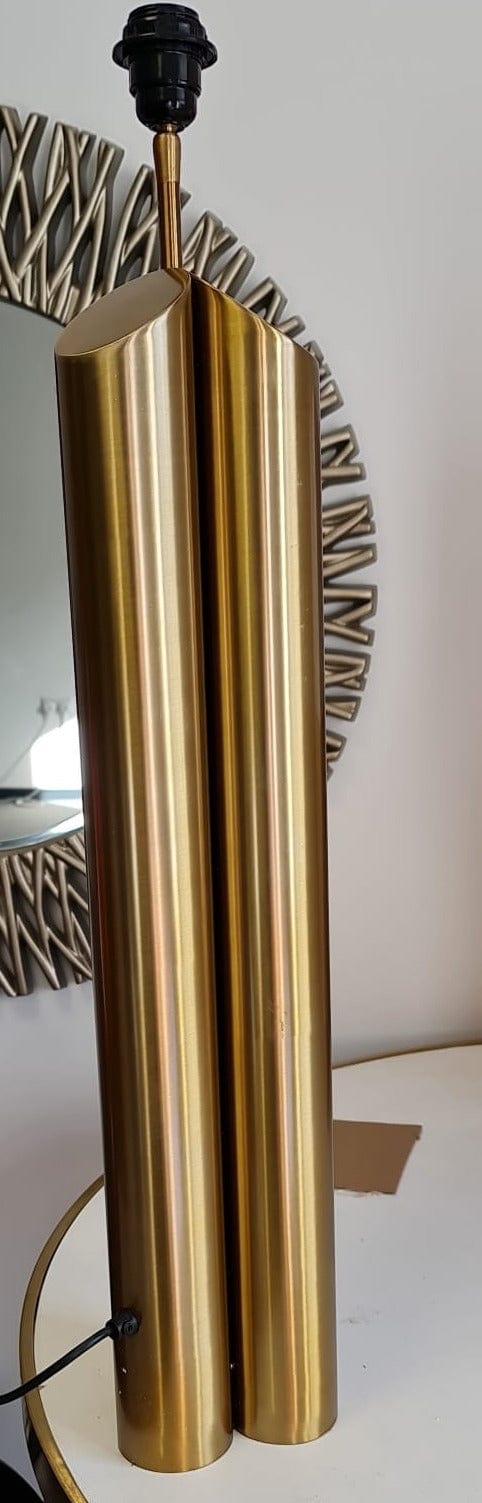 Obelisk Table Lamp - Brushed Brass & Black ( SCRATCHES )| OUTLET.