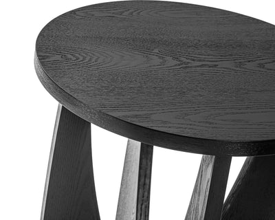 Liang & Eimil Living Borne Side Table - Matt Black Ash House of Isabella UK