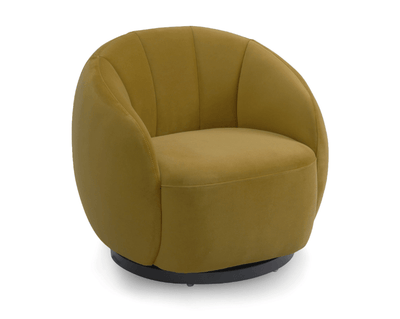 Liang & Eimil Living Bulpa Occasional Chair & Kaster Mustard Velvet House of Isabella UK